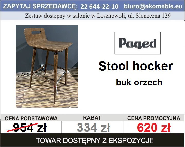 Paged - Stool Hocker , buk orzech