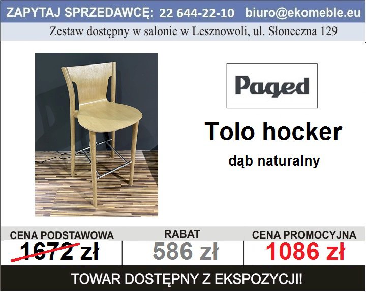Paged - Tolo Hocker , dąb naturalny