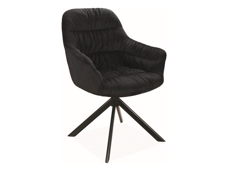 KRZESŁO ASTORIA II VELVET CZARNY STELAŻ / CZARNY BLUVEL 19