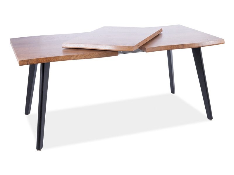 STÓŁ FRESNO DĄB ARTISAN/CZARNY STELAŻ 120(180)X80