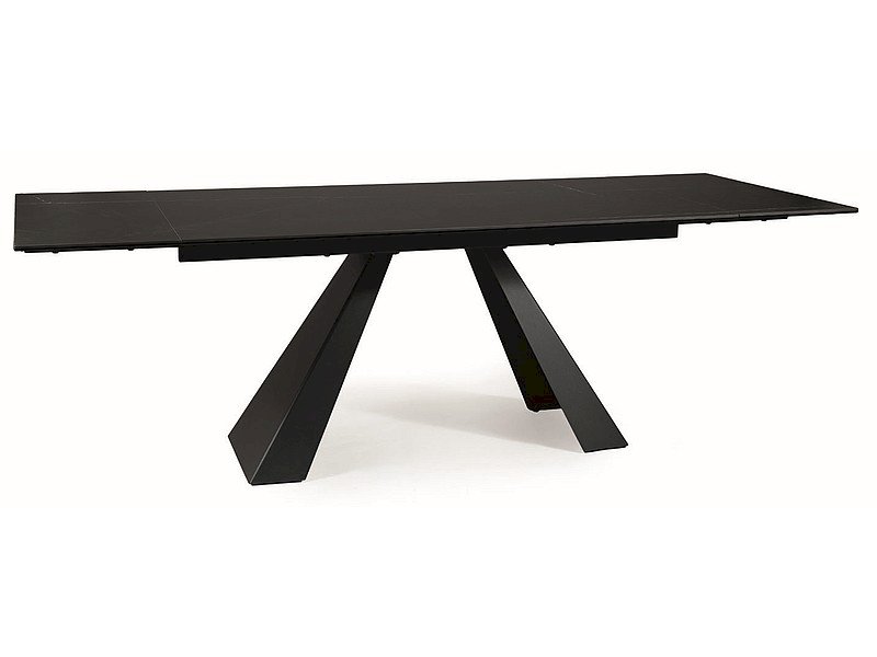 STÓŁ SALVADORE CERAMIC CZARNY SAHARA NOIR/CZARNY MAT (160-240)X90