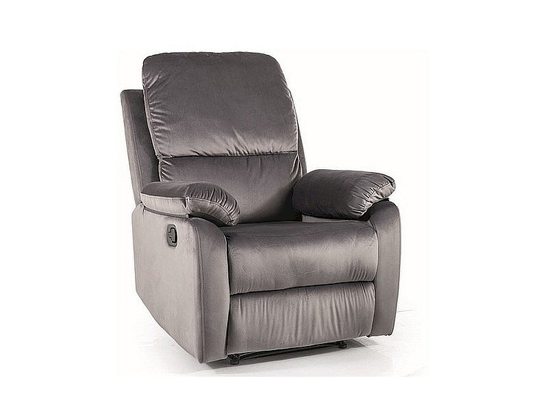 FOTEL ROZKŁADANY SPENCER 1 VELVET SZARY BLUVEL 14