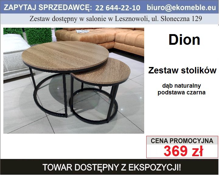 Signal - Zestaw stolików Dion