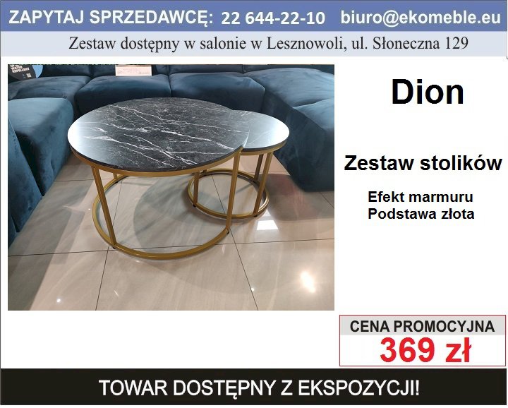 Signal - Zestaw stolików Dion