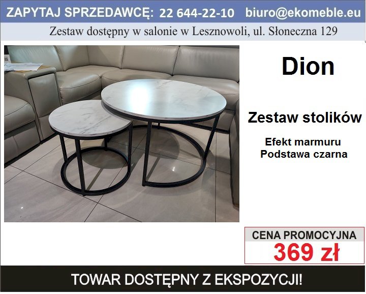 Signal - Zestaw stolików Dion