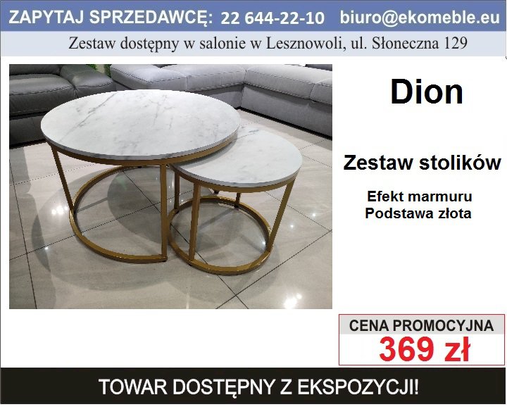 Signal - Zestaw stolików Dion