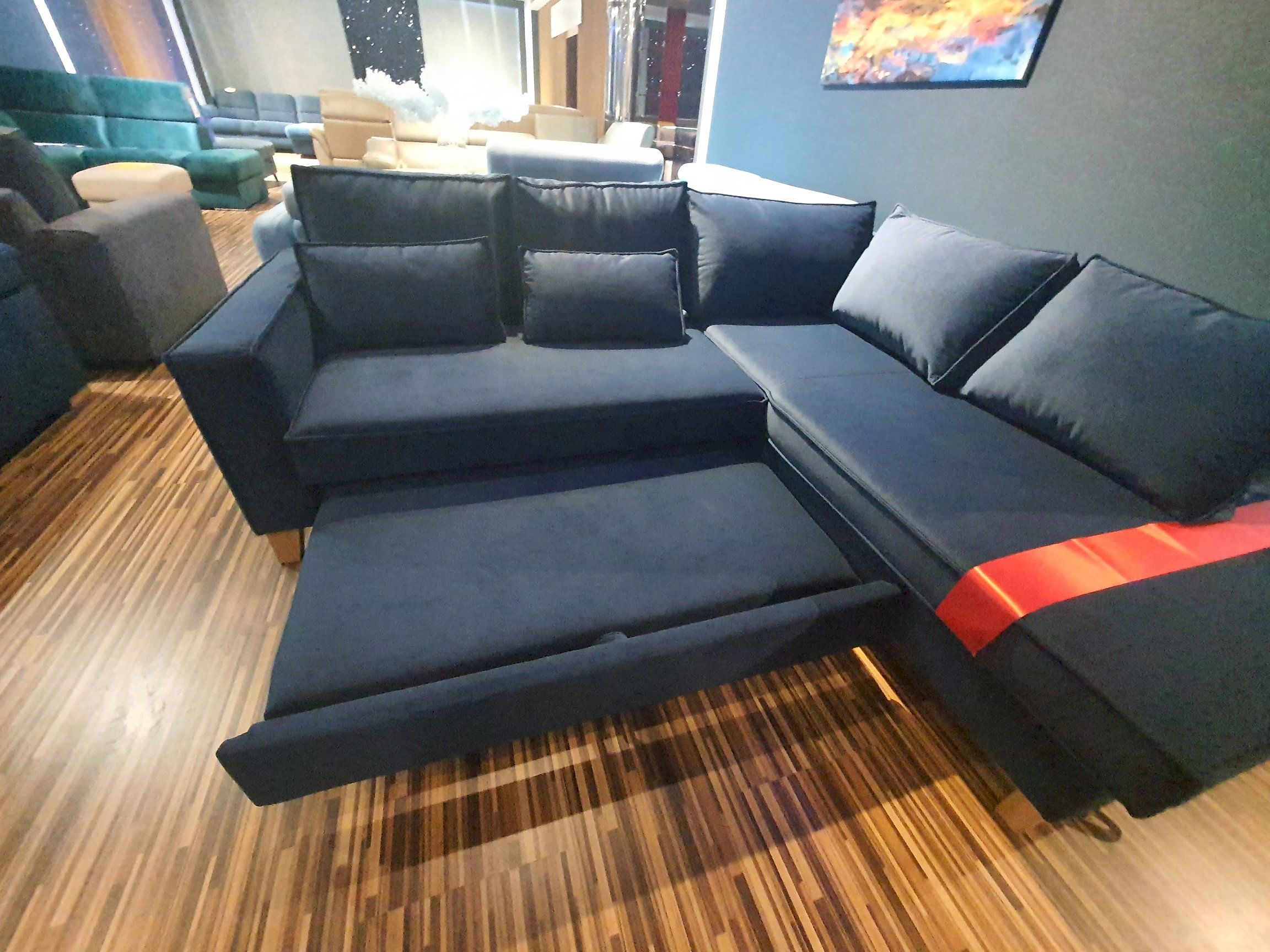 Sweet Sit- daytona narożnik 2(120)QFLW-OTM(4)SP z funkcją spania i pojemnikiem tk. ven.vel. 2924