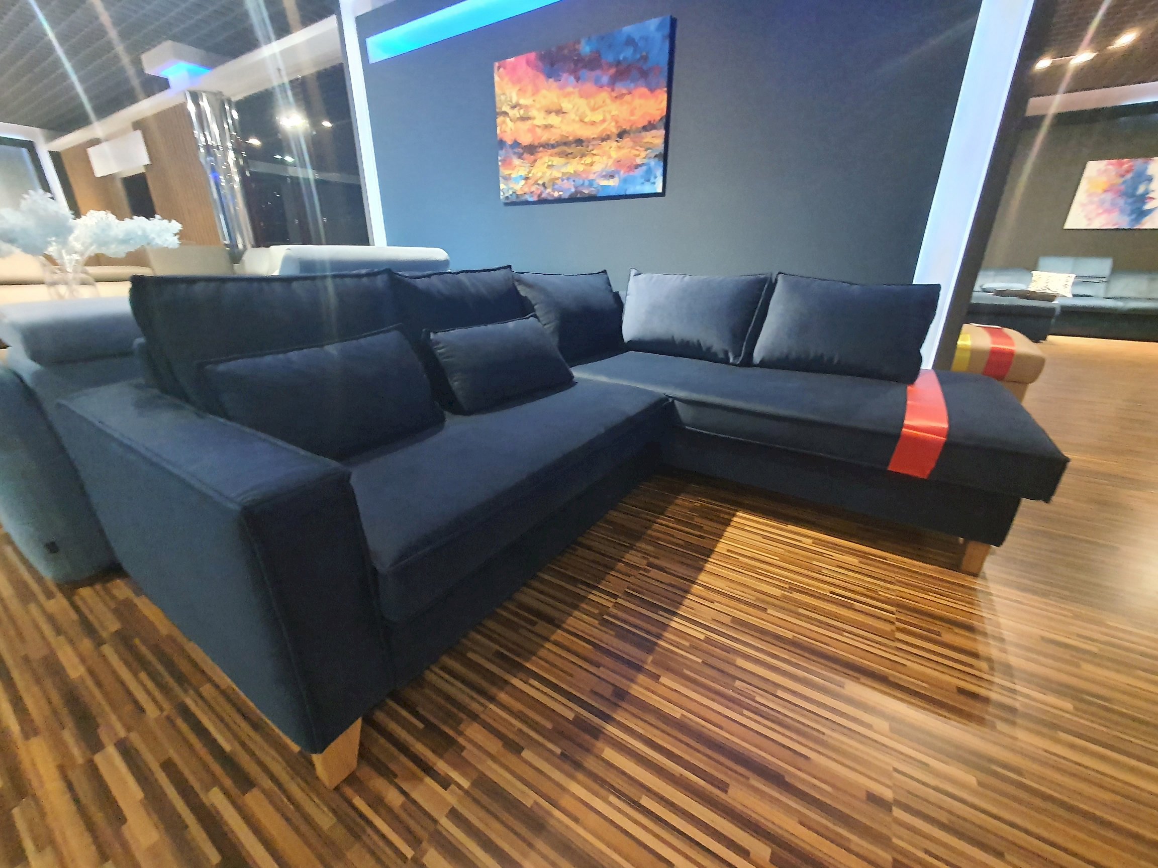 Sweet Sit- daytona narożnik 2(120)QFLW-OTM(4)SP z funkcją spania i pojemnikiem tk. ven.vel. 2924