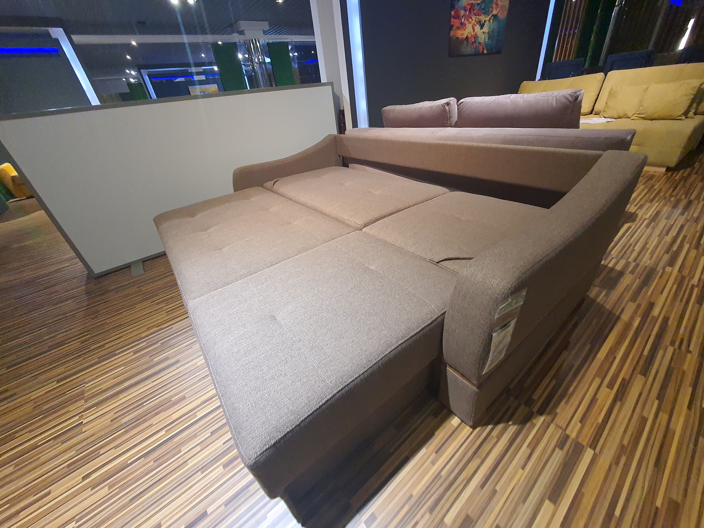 UNIMEBEL - VENETO - SOFO-NAROŻNIK ROZKŁADANY Z FUN. SPANIA I POJ. TK. ARTEMIS 3/5