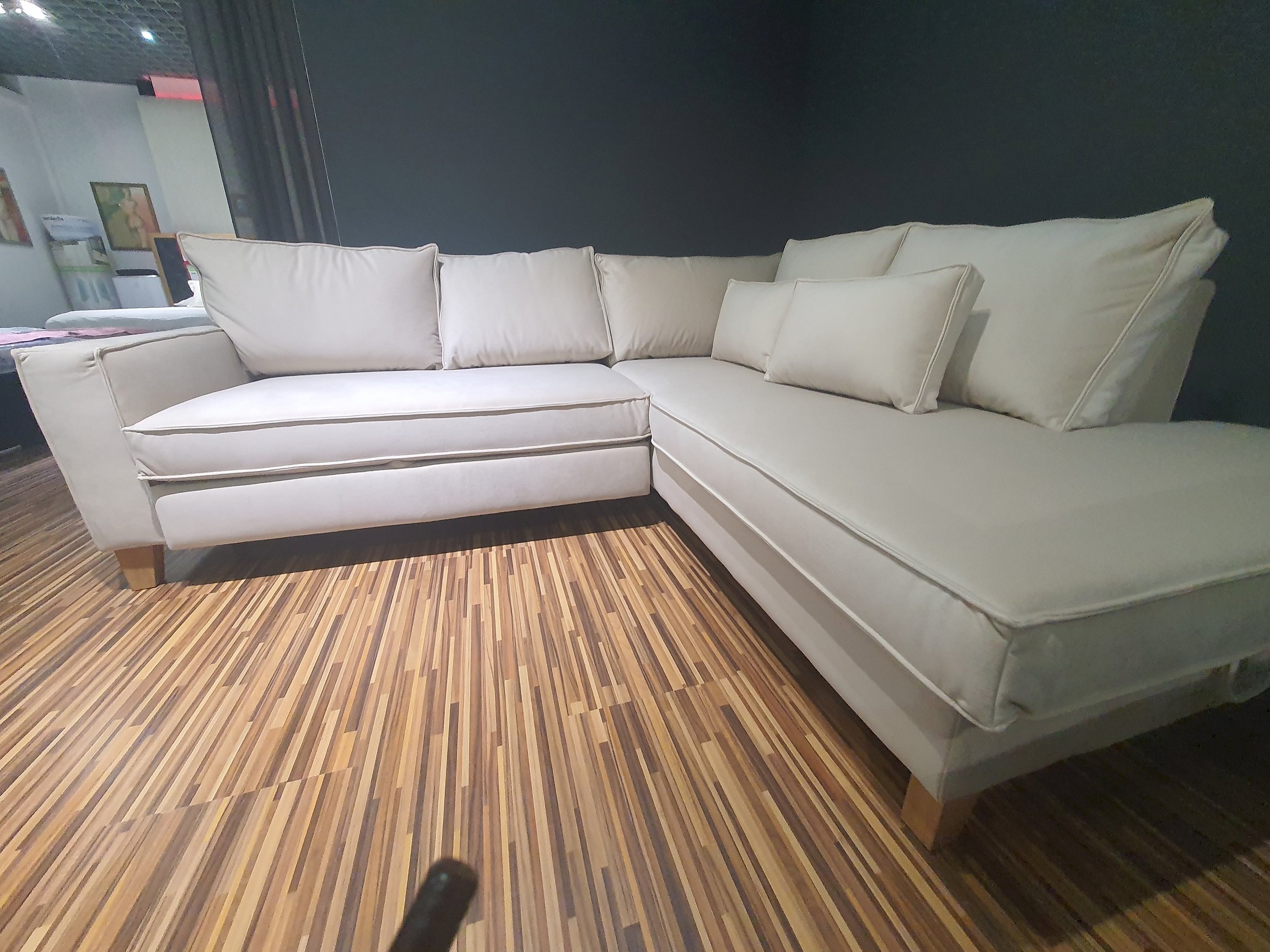 Sweet Sit- daytona narożnik 2(120)QFLW-OTM(4)SP z funkcją spania i pojemnikiem tk. ven.vel. 2928