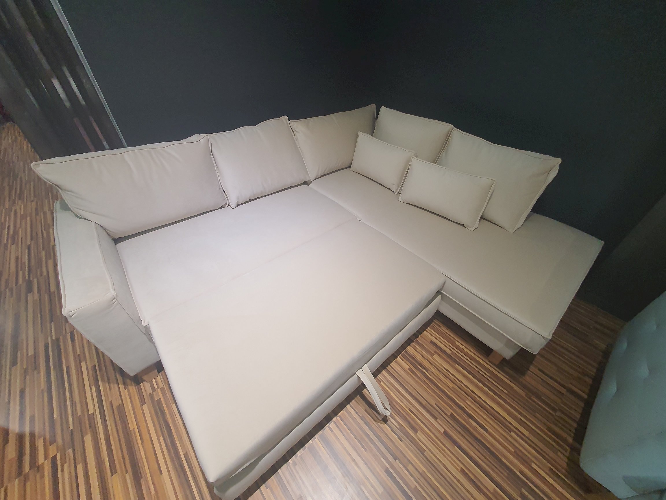 Sweet Sit- daytona narożnik 2(120)QFLW-OTM(4)SP z funkcją spania i pojemnikiem tk. ven.vel. 2928