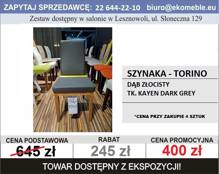 Krzesło Szynaka Torino 