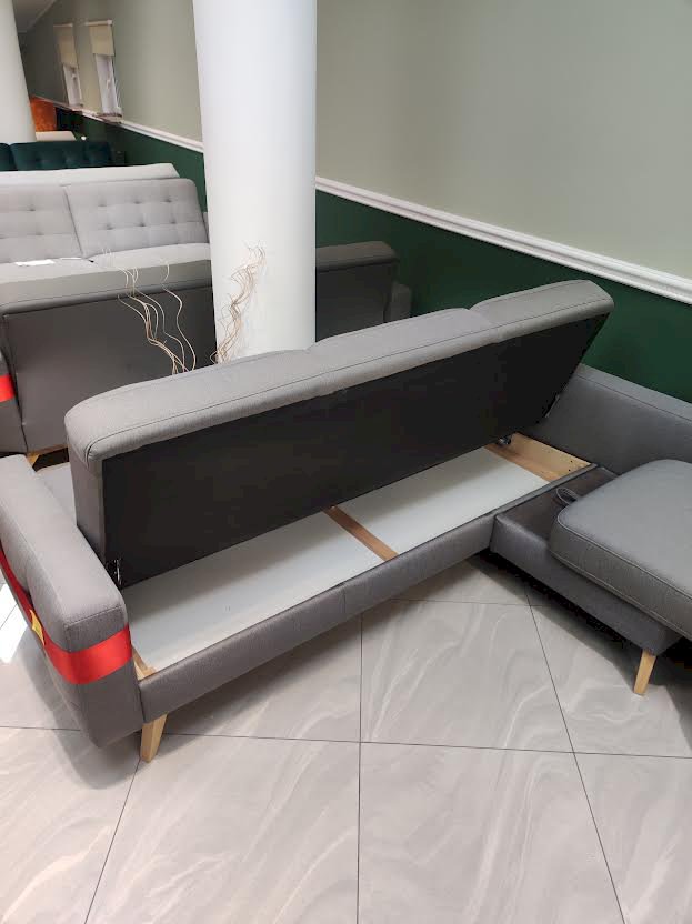 GALA COLLEZIONE - NAROŻNIK NAPPA Z FUNKCJĄ SPANIA I POJEMNIKIEM