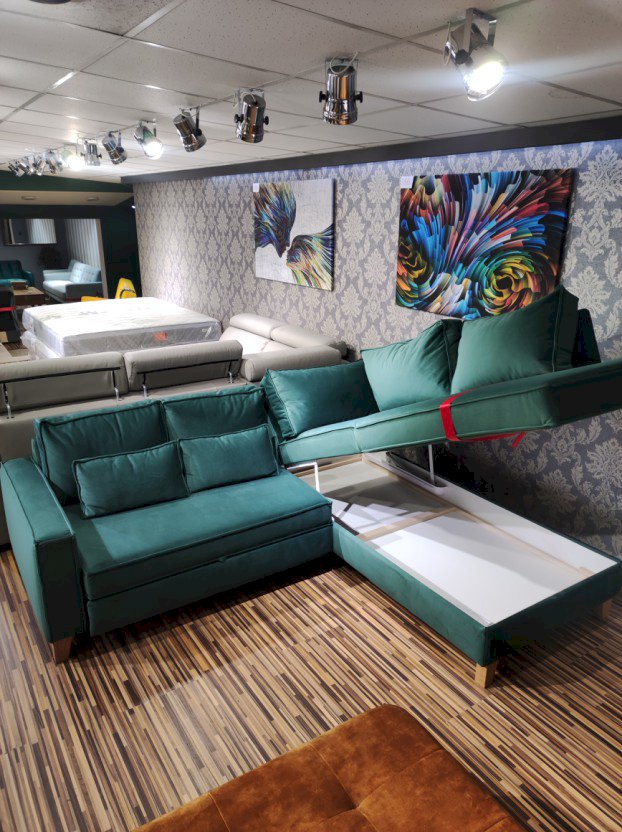 SWEET SIT - NAROŻNIK DAYTONA Z FUNKCJĄ SPANIA I POJEMNIKIEM