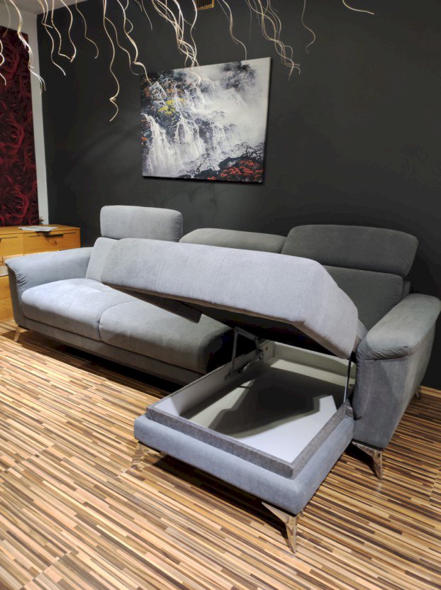 VERO - NAROŻNIK AMARENO Z FUNKCJĄ SPANIA I POJEMNIKIEM