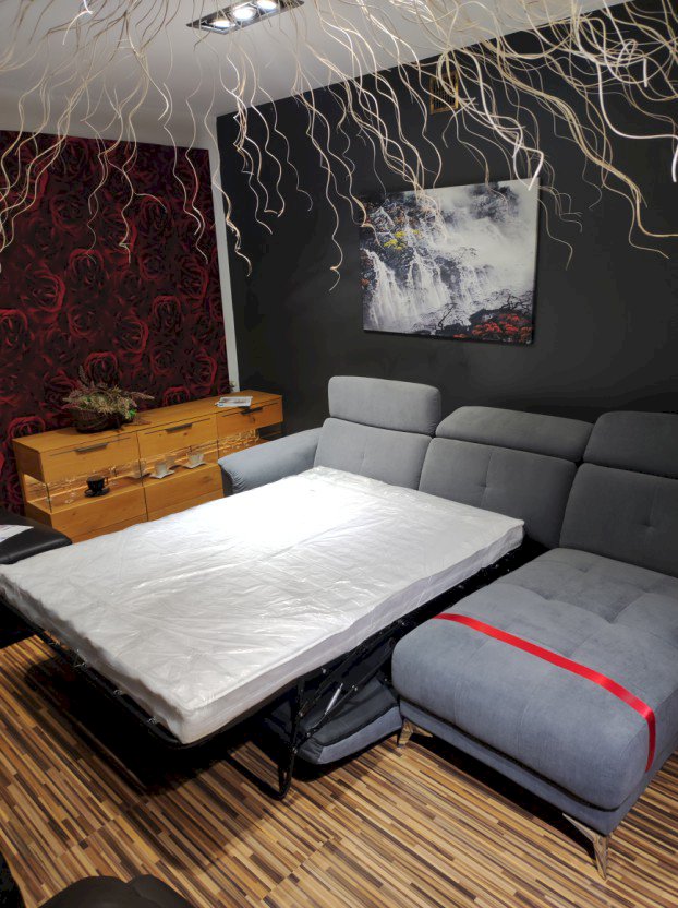 VERO - NAROŻNIK AMARENO Z FUNKCJĄ SPANIA I POJEMNIKIEM