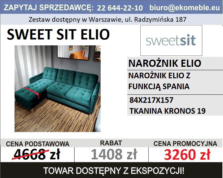 SWEET SIT - NAROŻNIK ELIO Z FUNKCJĄ SPANIA I POJEMNIKIEM