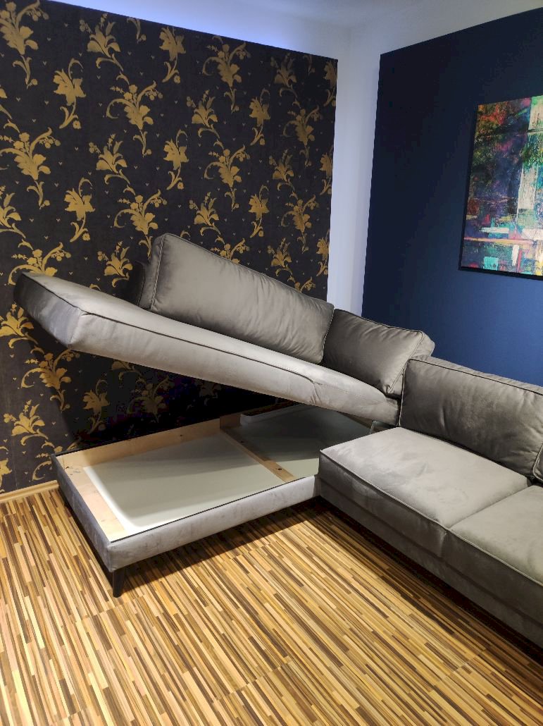 ETAP SOFA - NAROŻNIK LUMBER JACK Z FUNKCJĄ SPANIA I POJEMNIKIEM