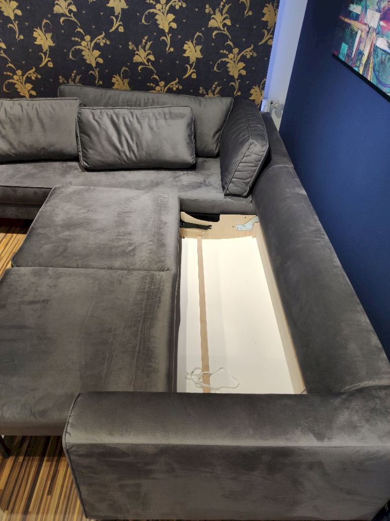 ETAP SOFA - NAROŻNIK LUMBER JACK Z FUNKCJĄ SPANIA I POJEMNIKIEM