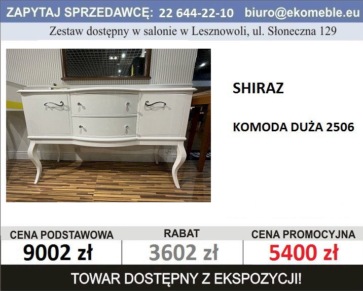 JAFRA - SHIRAZ - KOMODA DUŻA BIAŁA 