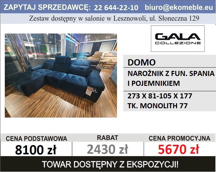 GALA - DOMO 2,5 QFLW-1D(5)SP, TK. MONOLITH 77