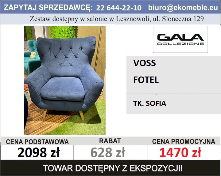 GALA - VOSS - FOTEL - TK. SOFIA