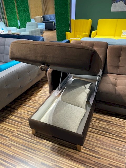 SWEET SIT - NAROŻNIK ELIO Z FUNKCJĄ SPANIA I POJEMNIKIEM, TK. KRONOS 06