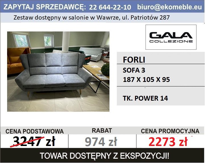 GALA - FORLI - SOFA 3 - TK. POWER 14