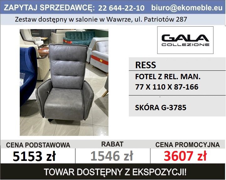 GALA - RESS - FOT. REL. MAN. SKÓRA G-3785 GALA - RESS - FOT. REL. MAN. SKÓRA G-3785