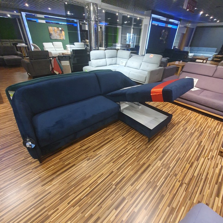 Mateo - narożnik z funkcją spania i pojemnikiem, tk. Monolith 