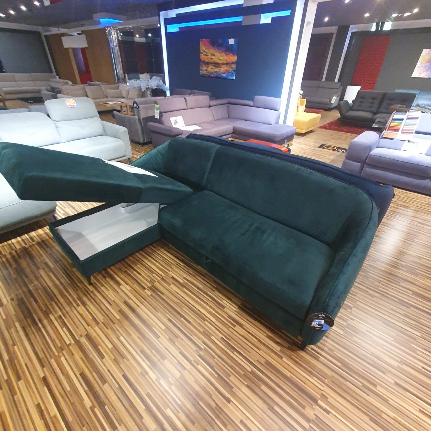 Mateo - narożnik z funkcją spania i pojemnikiem, tk. Monolith 