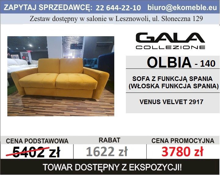 GALA - OLBIA - SOF. Z FUN. SPANIA TK. VENUS VELVET 2917