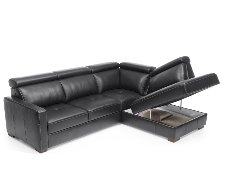 Etap sofa - ergo narożnik z funkcją spania i pojemnikiem 2,5f-e-1ht/bk