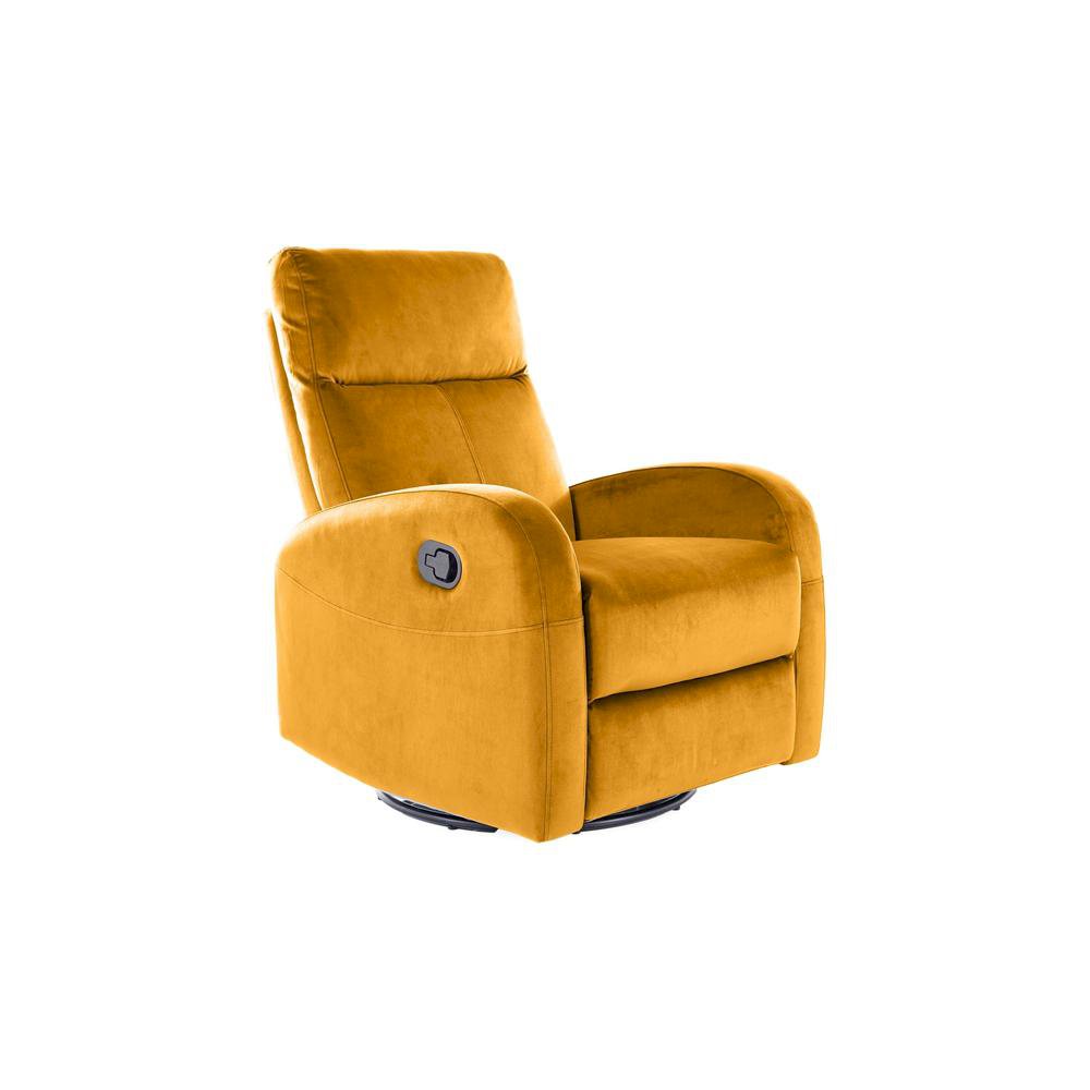 Fotel rozkładany olimp velvet curry bluvel 68