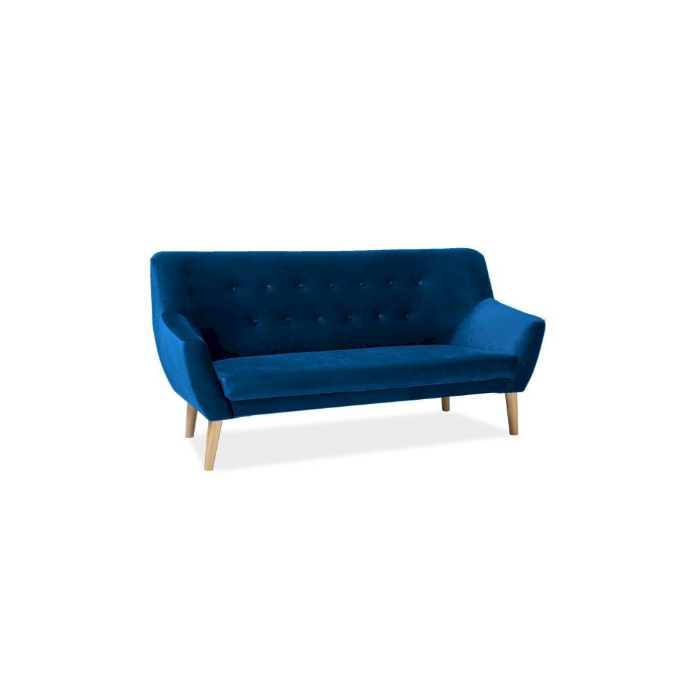 Sofa nordic 3 velvet kolor granat tapicerka bluvel 86 / buk