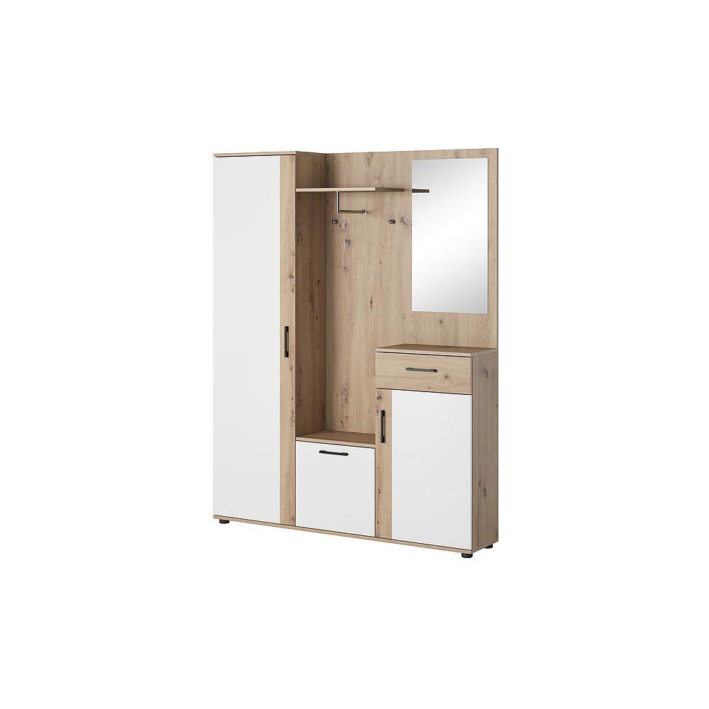 Przedpokój zestaw p-006 dąb artisan / biały mat