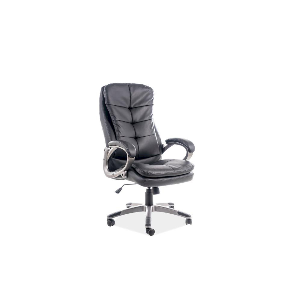 Fotel obrotowy q-270 czarny ekoskóra