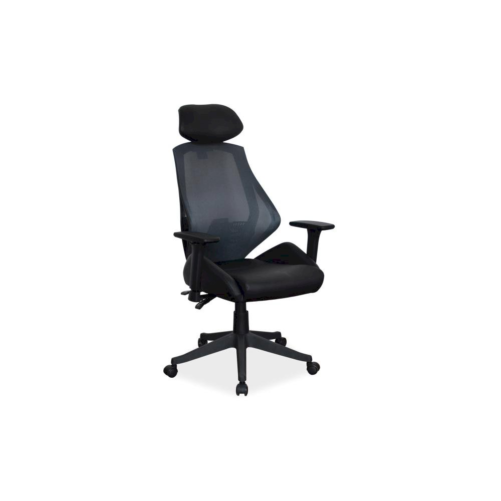 Fotel obrotowy q-406 czarny