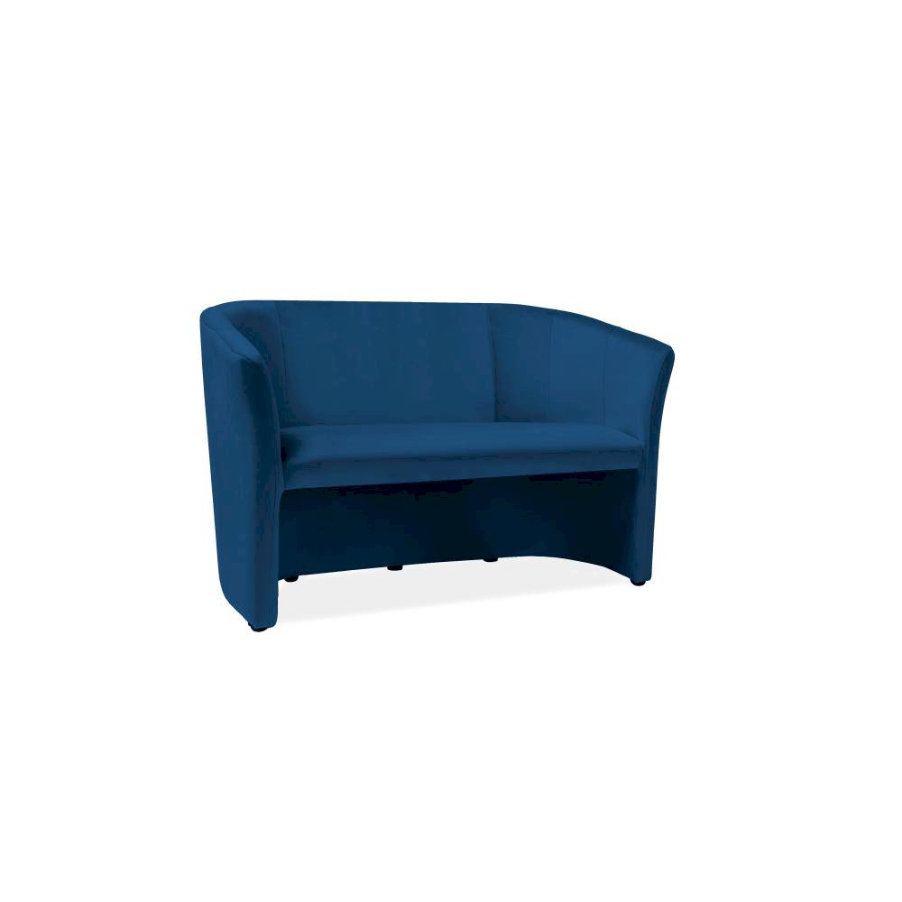 Sofa tm-2 velvet granatowy bluvel 86 / wenge