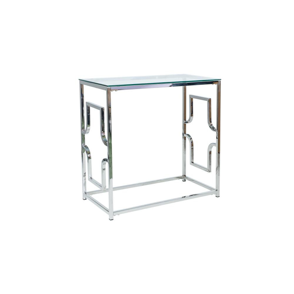 Konsolka versace c transparentny/srebrny  80x40