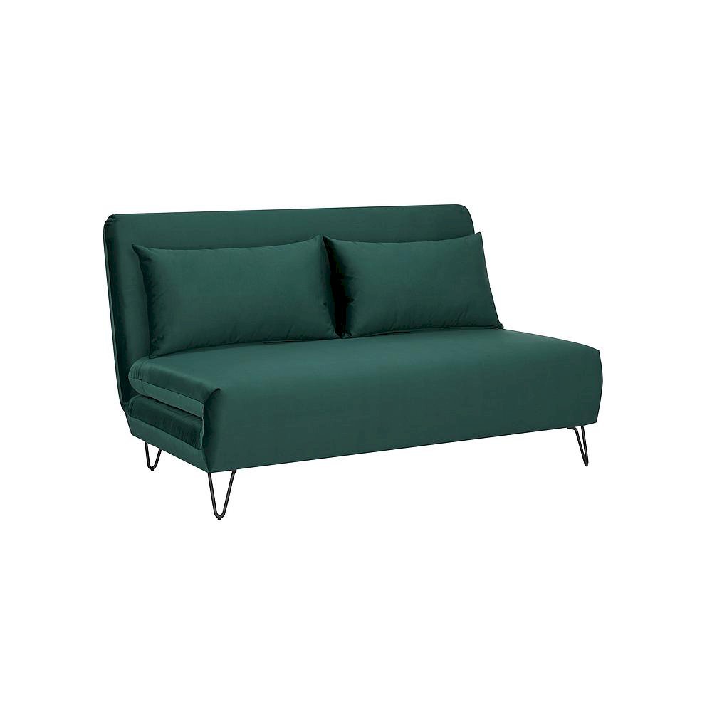 Sofa zenia velvet zielony tap.189/czarny