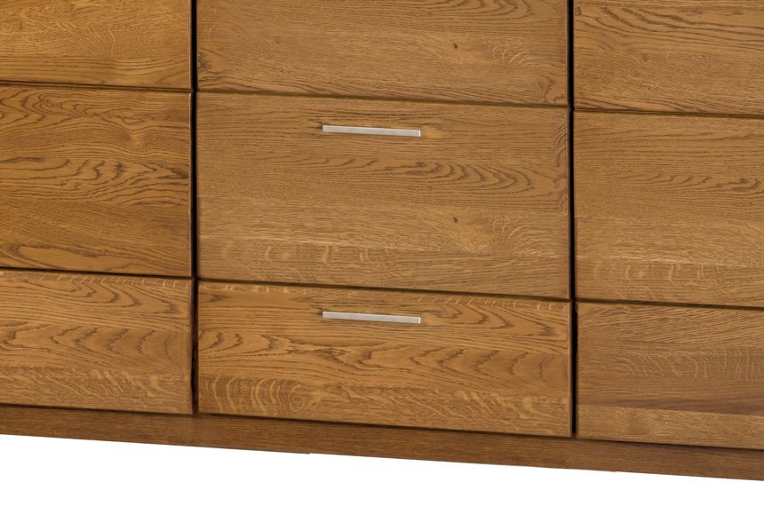 Komoda 2-drzwiowa z 3 szufladami VELVET 47 - dąb rustical - PRESTIGELINE