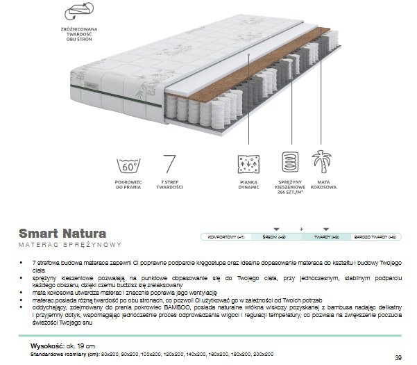 Sembella - smart natura 180 X 200