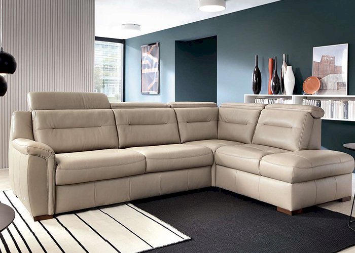 Bydgoskie Meble - Salmo - Sofa z Dwiema Manualnymi Funkcjami Relaks