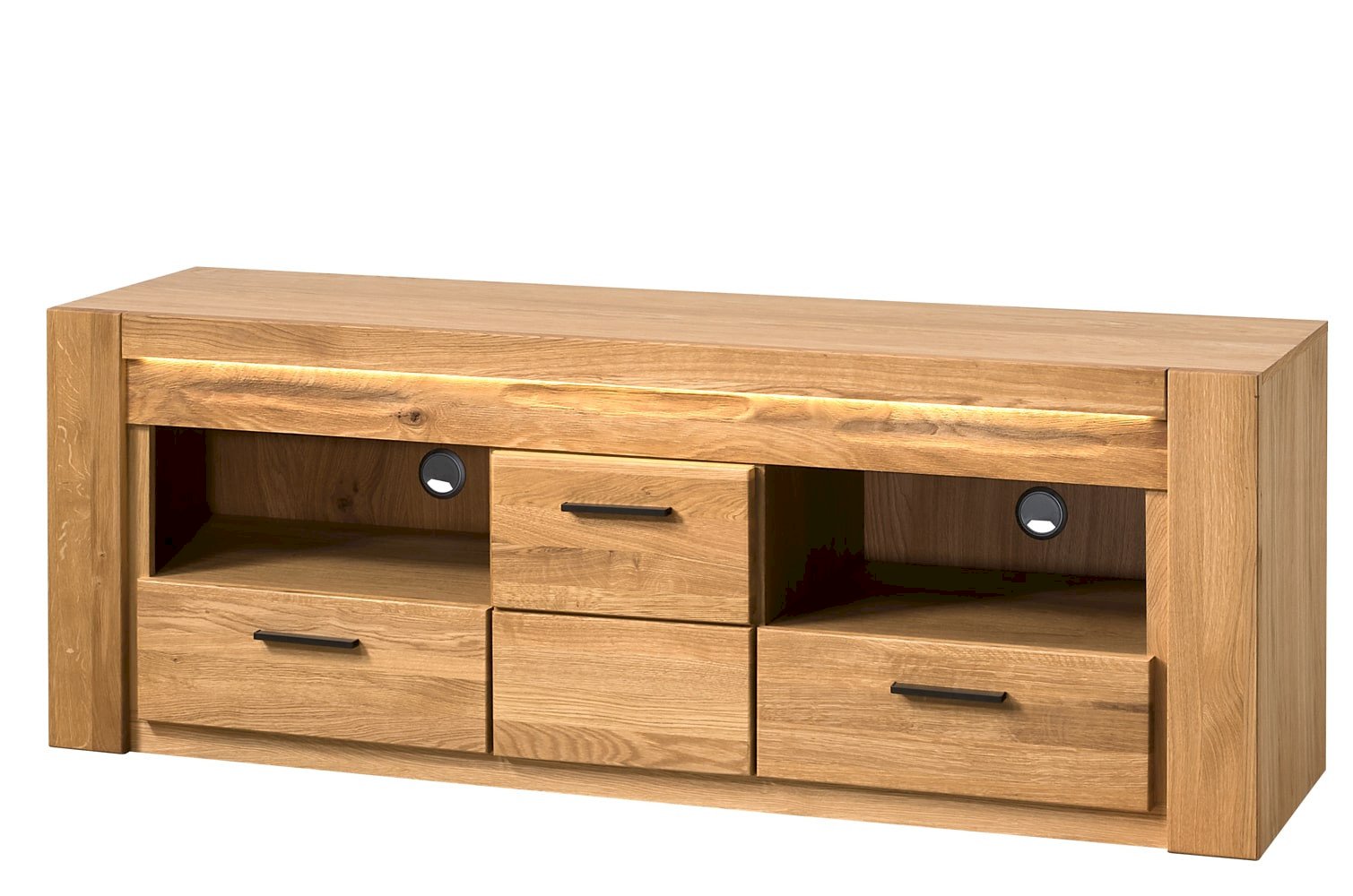 Szynaka - Velvet natura T25 1-drzwiowa szafka RTV z 2 szufladami