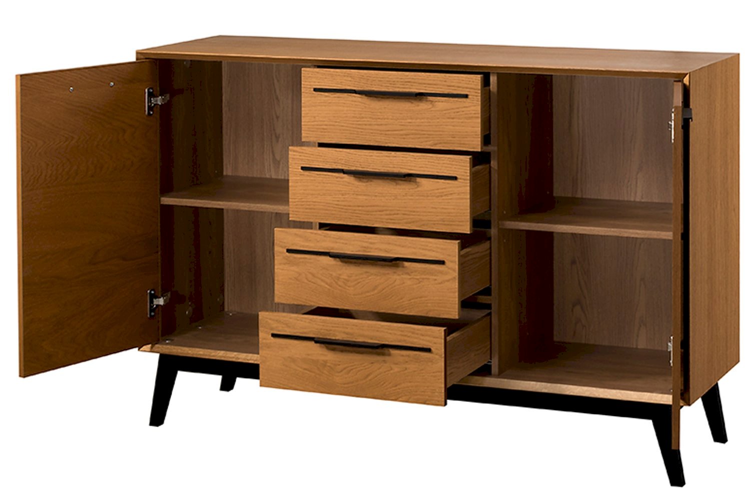 Szynaka Meble - Lazure 45 Komoda 2-drzwiowa z 4 szufladami