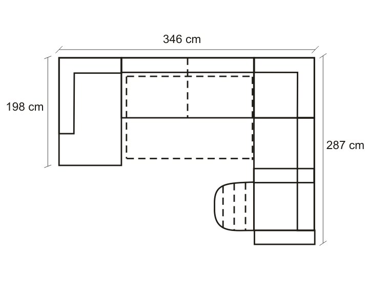 Etap sofa - urbano - narożnik otm/bk-2,5f-e-1-car-1rfe z funkcją spania, pojemnikiem i funkcją relaks...