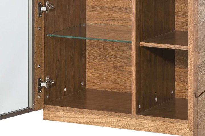 Szynaka - montenegro 15 witryna 2-drzwiowa (niska, oświetlenie opcjonalne)