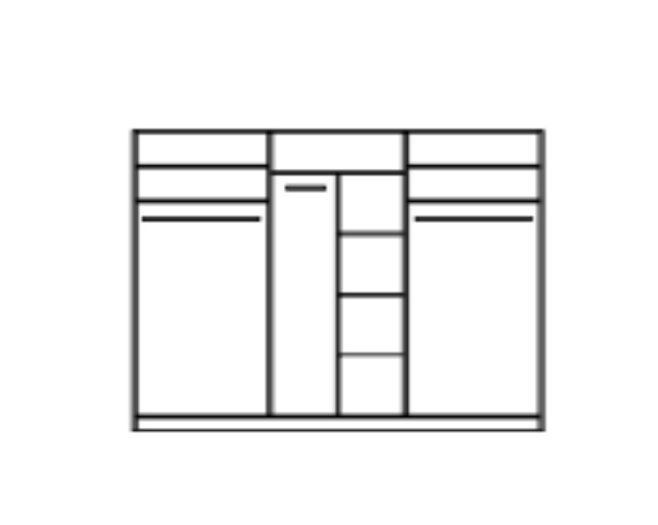 Stolwit -  cremona - szafa 3 drzwiowa