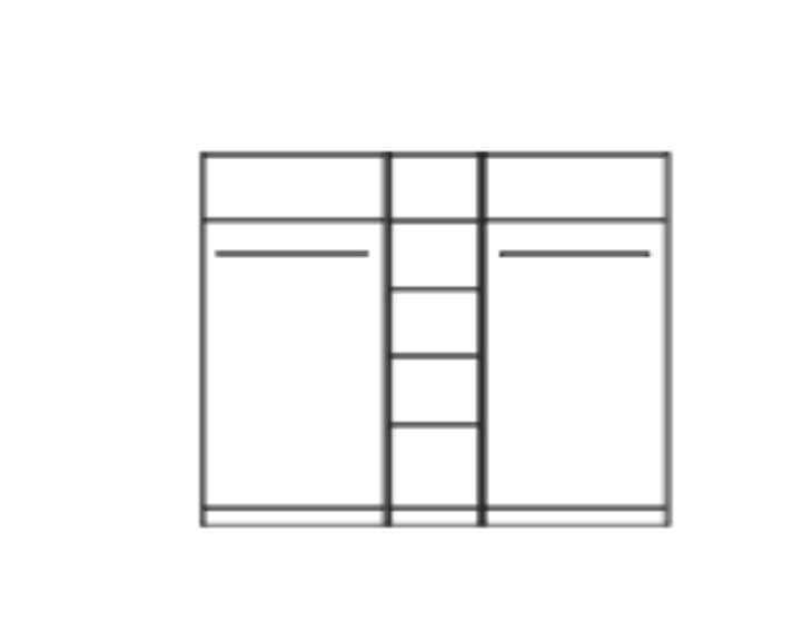 Stolwit -  cremona - szafa 5 drzwiowa